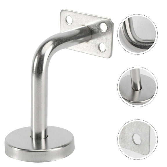 Niceauty 5Pcs Handrail Wall Bracket for Deck Rails Solid Stainless Steel Construction Slip Prevention 8.0x6.0x5.0in