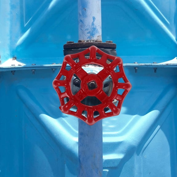 Niceauty 5pcs Iron Valve Handwheel Red For Outdoor Faucet Replacement Parts