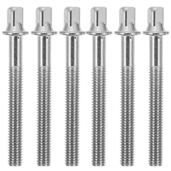 Niceauty Drum Tension Rods Practical Iron Plated for Musical Instruments 6Pcs