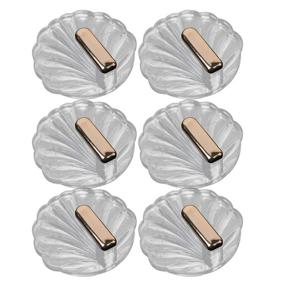 Niceauty 6Pcs Adhesive Wall Hooks for Hanging Towels Clothes and Keys in Multi Color