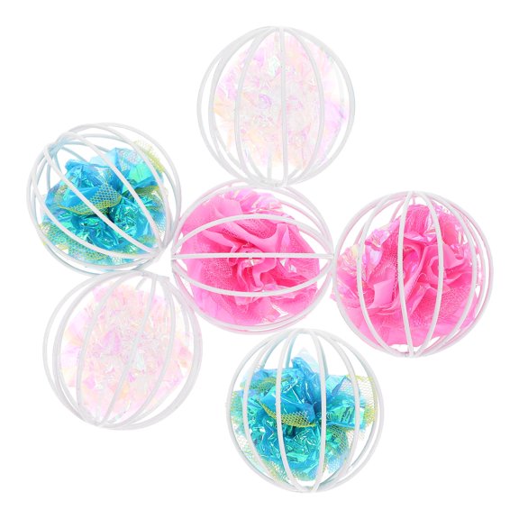 Niceauty 6Pcs Pet Toy For Interactive Play With Round Shape Made Of ABS Material