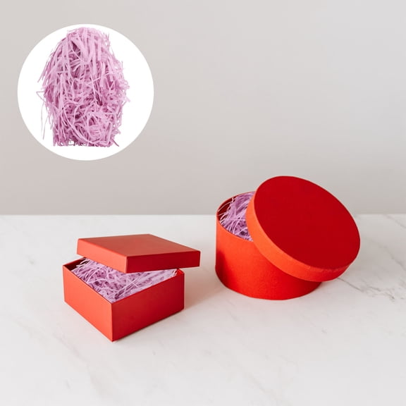 Niceauty 6Set Shredded Craft Paper Pink Crinkle Cut for Wedding