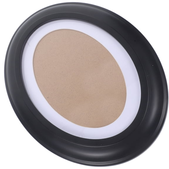 Niceauty Oval Wood Frame Wall Hanging Picture Frame Wood Black 1Pcs