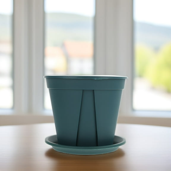 Niceauty Green Plastic Root Control Pots 8Sets for Planting Use with Good Ventilation and Drainage