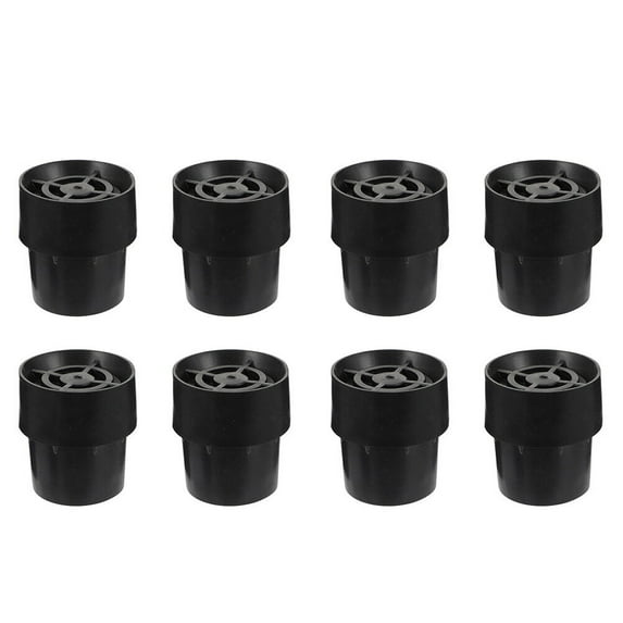 Niceauty 8Pcs Trampoline Leg Pads Black Latex Replacement Parts for Trampolines