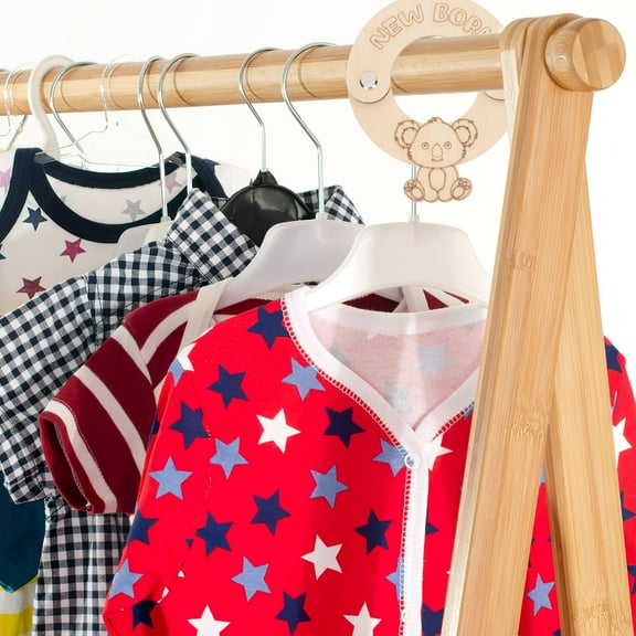 Niceauty 8Set Toddler Clothes Organizer Yellow Delicate Design for Nursery Organization