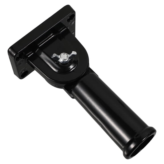 Niceauty Heavy Duty Black Aluminum Flagpole Mounting Base for Garden Flags