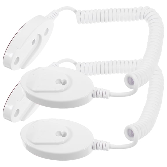 Niceauty Remote Control Tether White Plastic Anti-Lost Hook for Home 2Pcs
