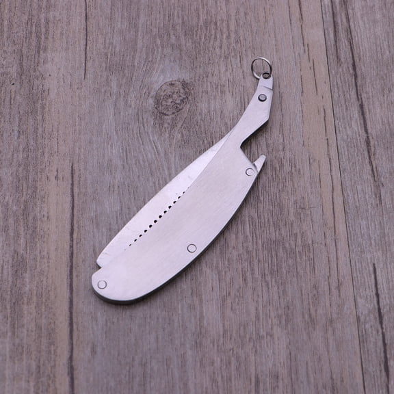 Niceauty Lightweight Stainless Steel Beard Comb Silver Durable Folding Mustache Brush