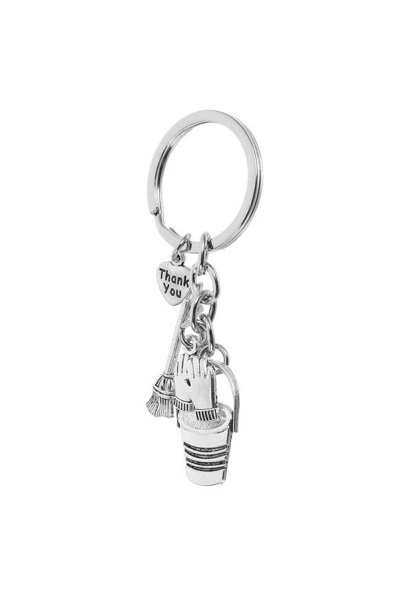 Appreciation Key Ring Housekeeper Appreciation Keychain Silver 1Pcs