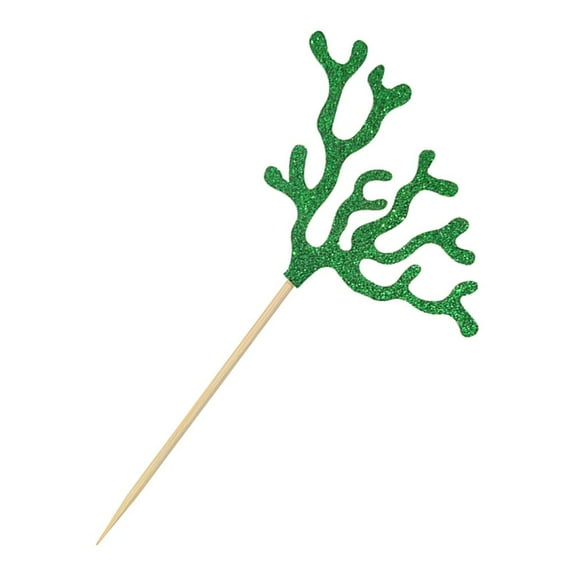 Niceauty Beach Theme Wedding Cake Toppers Assorted Color Paper Decor for Valentine Birthday Party 6 Kinds 2pcs Each