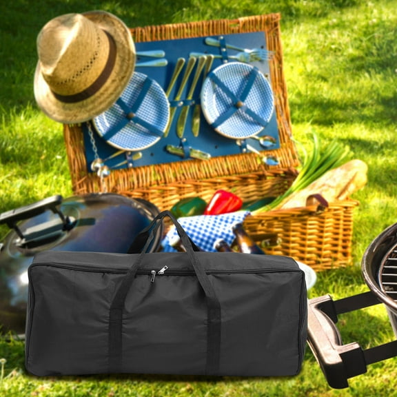 Niceauty Barbecue Storage Bag BBQ Tools Carrier Black Durable 1Set Travel