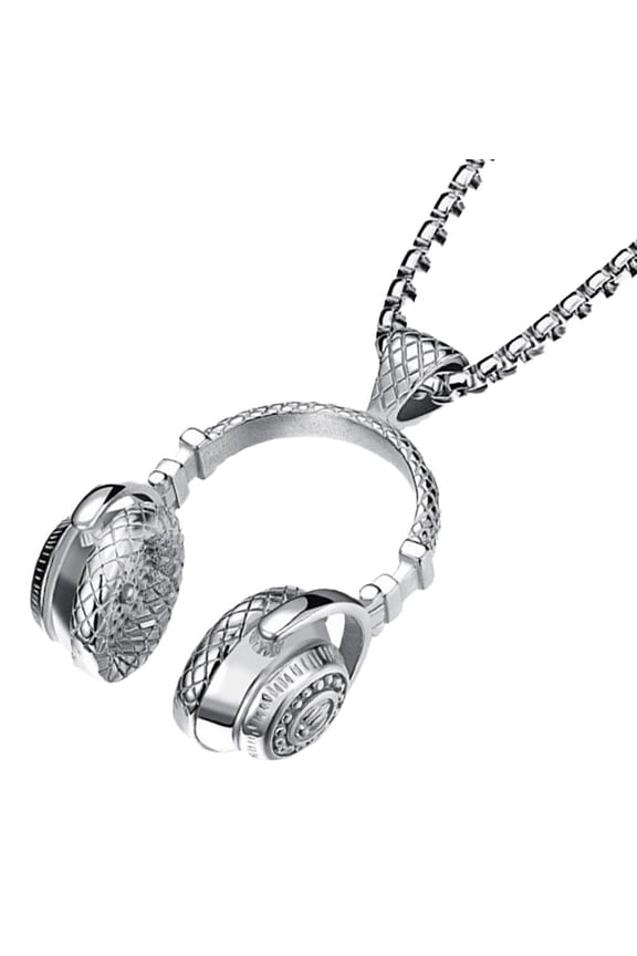 Back to School 1Pcs Mens Jewellery Necklace Creative Musical Jewelry Silver Alloy for Daily Use