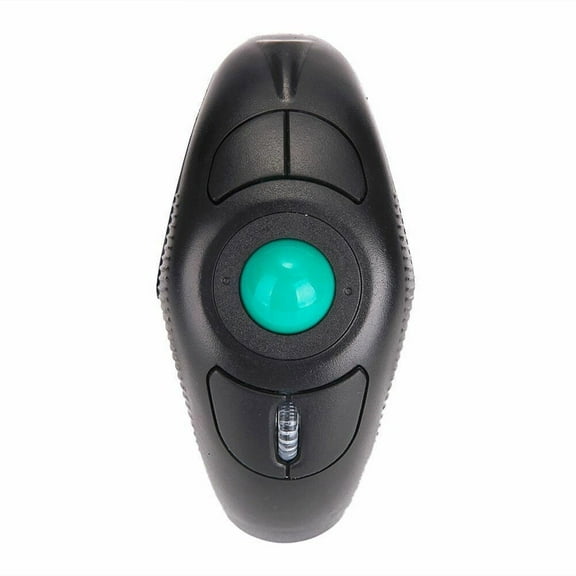 Niceauty Wireless Thumb Controlled Trackball Mouse Portable USB Mouse Black
