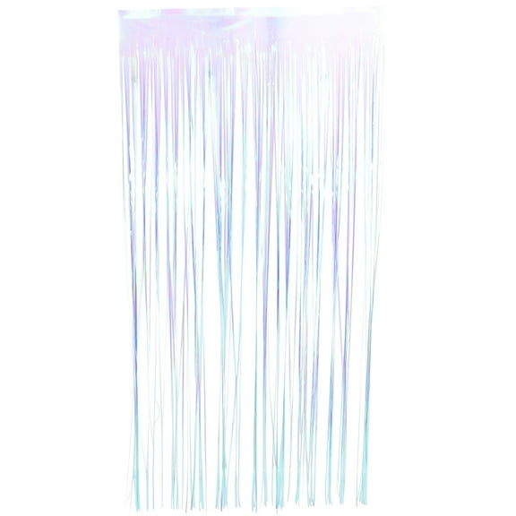 Niceauty Backdrop Streamer Fringe Curtain 1Pack Colorful PET Party Decoration for Friends Families Gathering