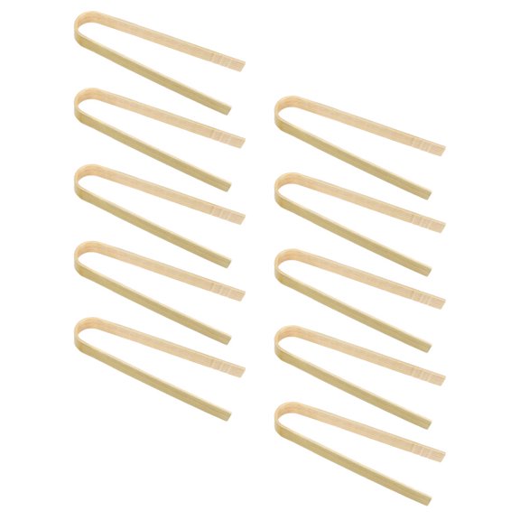 Niceauty Bamboo Food Clips for Kitchen Multi Color Synthetic Material Suitable for Home Party 10 Pieces