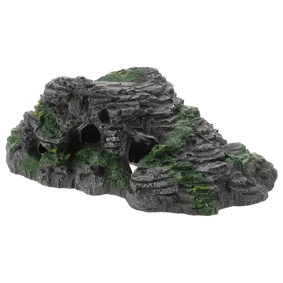 Niceauty Turtle Resting Basking Platform Resin Black for Reptiles 1Pack