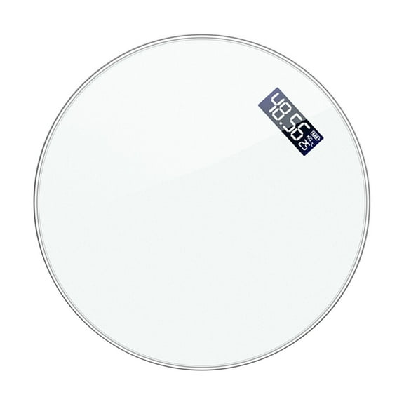 Niceauty White Electronic Weight Scale for Home Use Durable Tempered Glass Body Weighing Scale