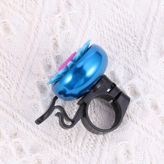 Niceauty Blue Sunflower Bike Bell with Handlebar Ring Ringer for Cycling
