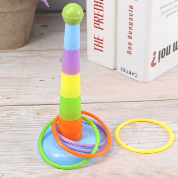 Niceauty Training Toy Parrot Plastic Ring Toss for Cockatiels 1Pack