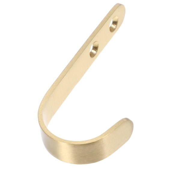 Niceauty Metal Wall Hooks in Golden Finish for Hanging Coats Hats Towels and Clothes Home Use