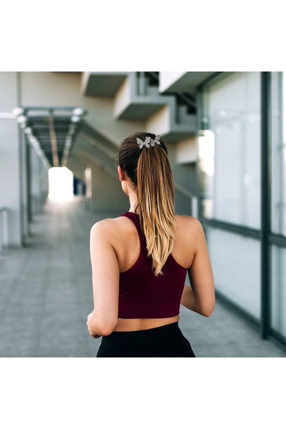 Butterfly Circle Hair Ring 15 Pro Titanium Tool for Women Outdoor Adventure 1Set