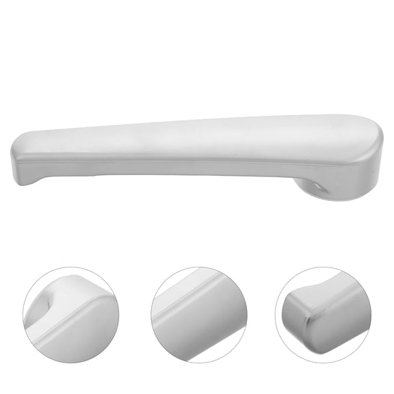 Niceauty Keyless Rv Entry Door Lock Handle Plated Silver Aluminum Alloy Privacy Lever for Bathroom and Toilet