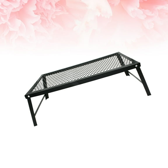 Niceauty Camping Stove Table Black Portable Easy to Clean for Outdoor Enthusiasts 1Pack