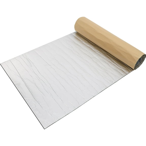 Niceauty Car Sound Deadening Roller Sound Deadening Silver Rubber Plastic Sponge for Roofs 1Pcs