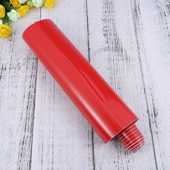 Niceauty Car Wrapping Paper Car Sticker Bright Red PVC for Motorcycle and Vehicle Wrapping 1Pack