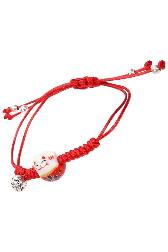 Adjustable Cat Charm Bracelet in Red - Perfect Gift for All Occasions