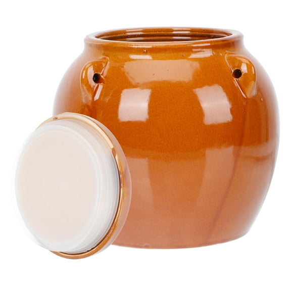 Niceauty Brown Ceramic Food Jar Sealed Lid Compact and Easy to Clean for Home Use 1Pc