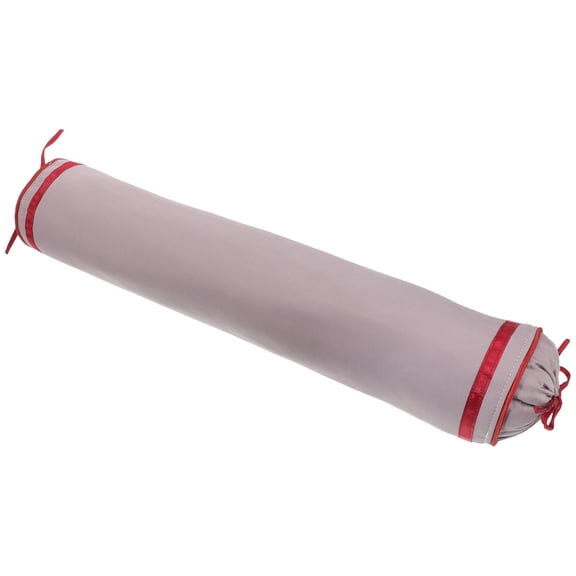 Niceauty Minimalist White Cylindrical Pillow Cover Neck Roll Pillowcase Soft Washable Fabric