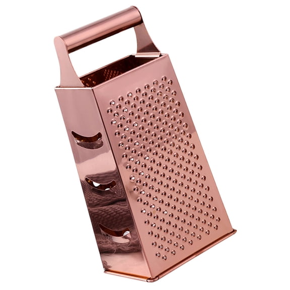 Niceauty Cheese Grader Grater Stainless Steel Shredding Slicing Rose Gold for Cooking 1Pack