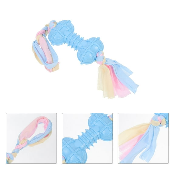 Niceauty Chewy Dog Toys Twisted Knot Design TPR Prevent Loneliness Indoor Playtime 1Pack