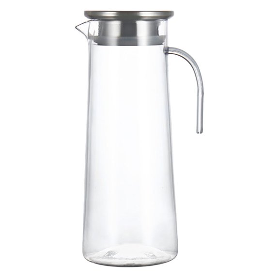 Niceauty Acrylic Clear Beverage Pitcher Silver 1Set