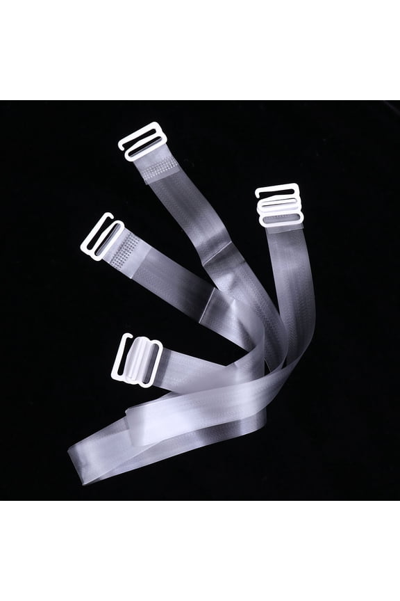 Adjustable Invisible Bra Strap White for Daily Use and Swimsuits