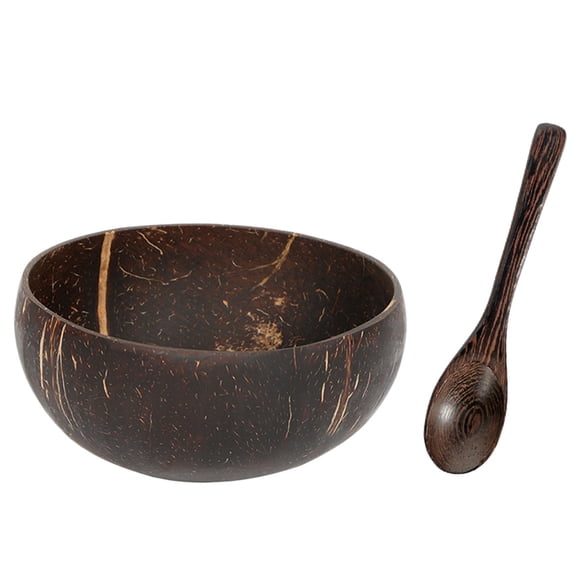 Niceauty Coconut Salad Bowl Assorted Color Natural Coconut Shell for Kitchen