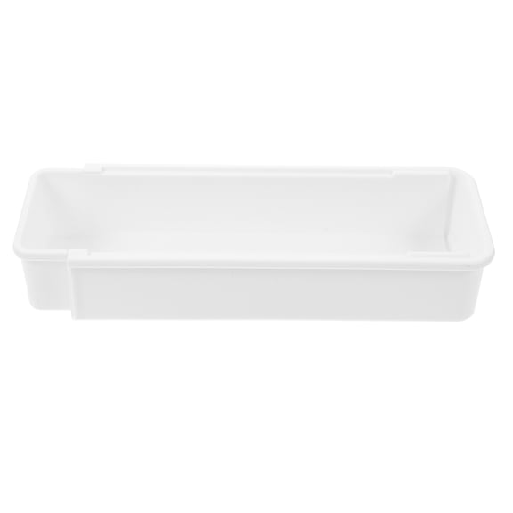 Niceauty Plastic Silverware Organizer White PP Kitchen Drawer Storage Box
