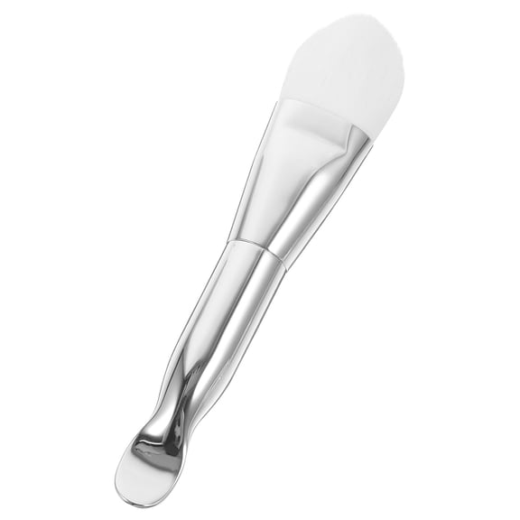 Niceauty Lightweight Plated Silver Facial Mask Brush Applicator for Salon and Home Use