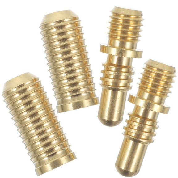 Niceauty Cue Shaft Inserts Heavy Duty Copper Screws Golden for Home Use 2Sets