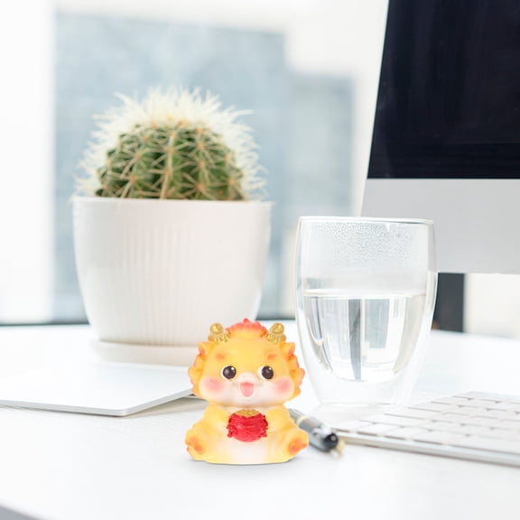 Niceauty Desktop Tiny Dragon Statues Dragon Figurine Multi 1Set