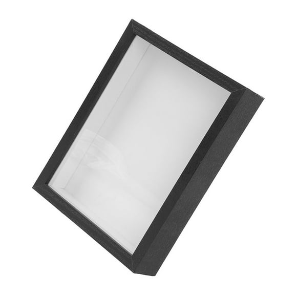 Niceauty Dried Flower Display Box Shadow Storage Box Black Wood 1Pack