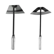 Niceauty Durable All Steel Weeding Hoes for Gardening 2Pcs Set Silver Color Lightweight and Portable Perfect