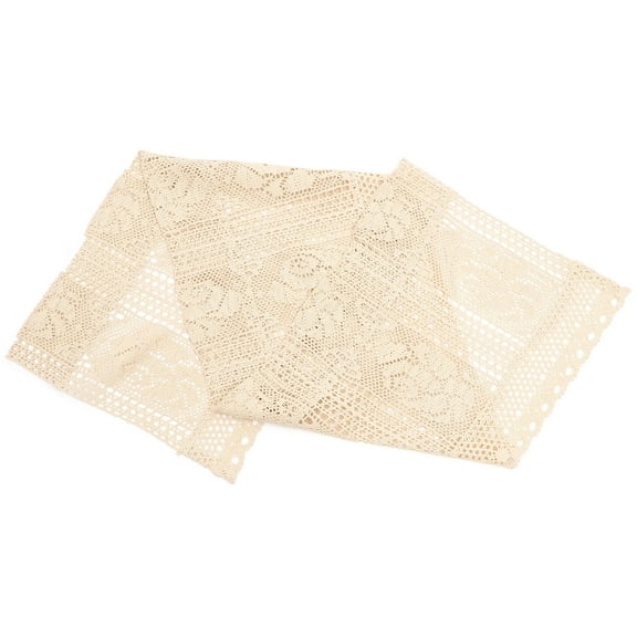 Niceauty Elegant Crochet Short Curtains for Kitchen Cafe Cabinet with Hollow Design Privacy 2pcs