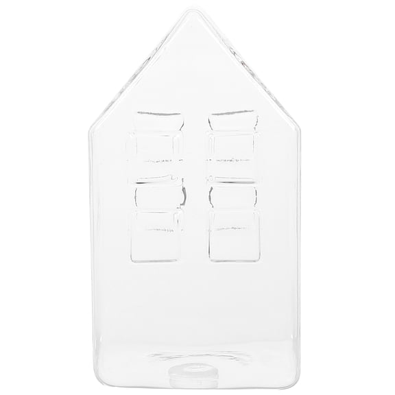 Niceauty Transparent High Borosilicate Glass Vase House Shaped for Home Decor