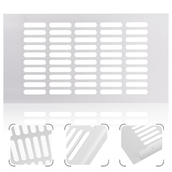 Niceauty Extractor Vent Cover Silver for Cabinet 1Pcs