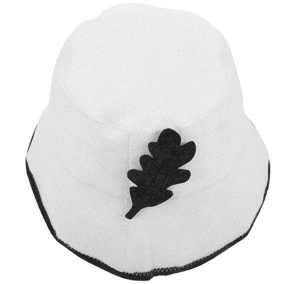 Niceauty Felt Sauna Hat for Men and Women Comfortable Lightweight Bathing Hat White One Size Fits Most