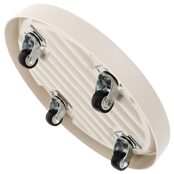Niceauty Plant Tray with Wheels Beige for Indoor Flowerpots Supports and Moves Pots Without Damage