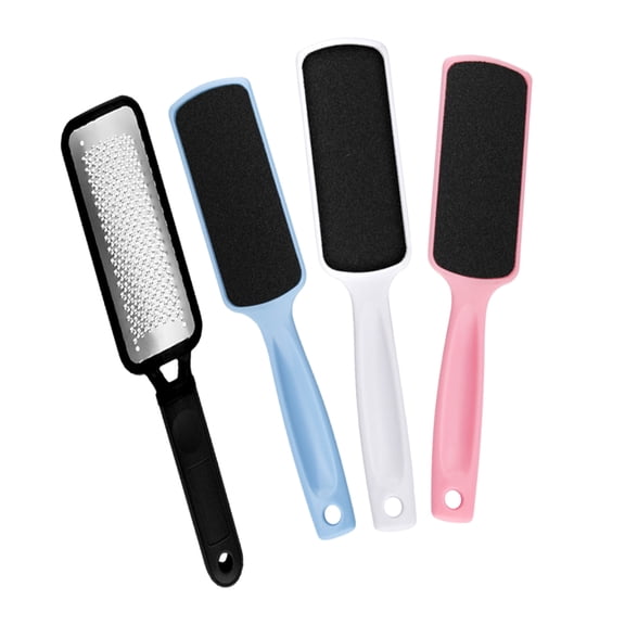 Niceauty 1Pc Dual Sided Black Stainless Steel Pedicure Tool Foot File for Hard Skin Removal